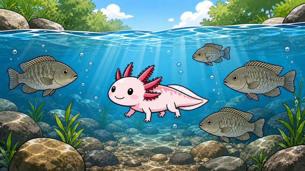 are axolotls freshwater or saltwater animals