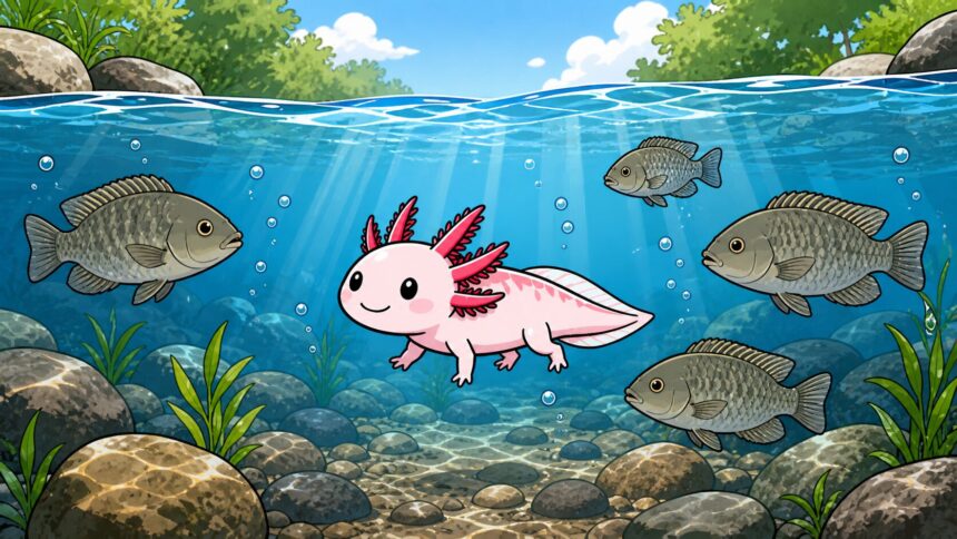 are axolotls freshwater or saltwater animals