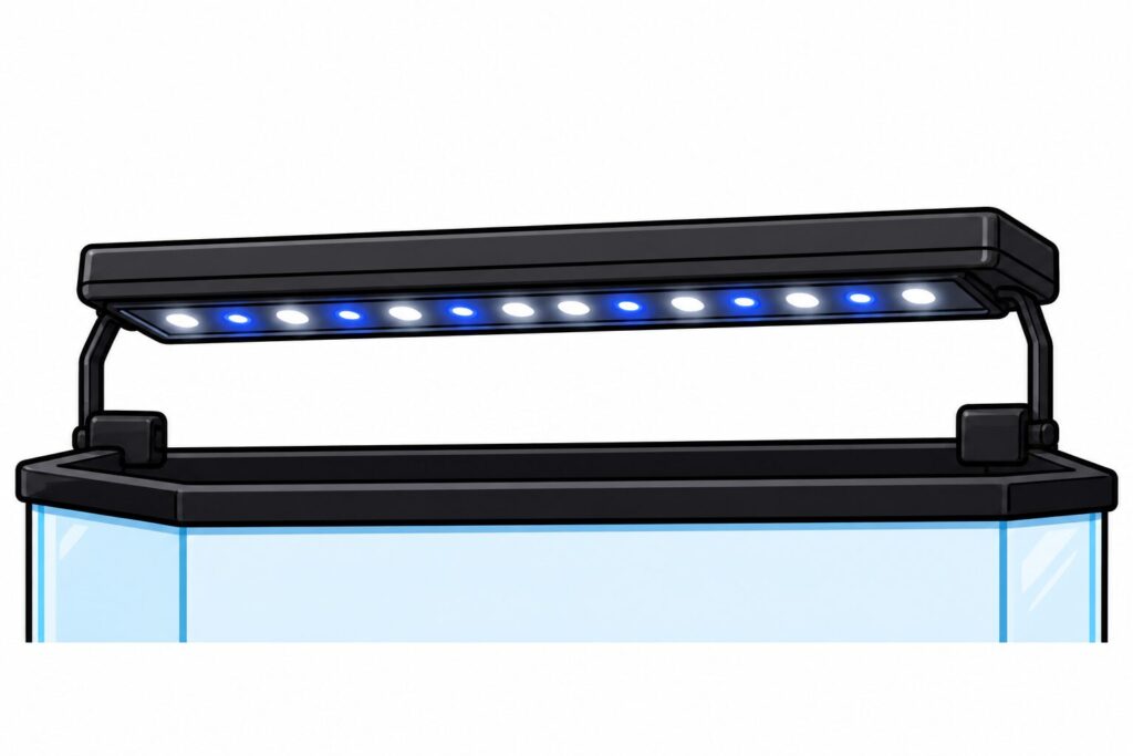 best axolotl tank light
