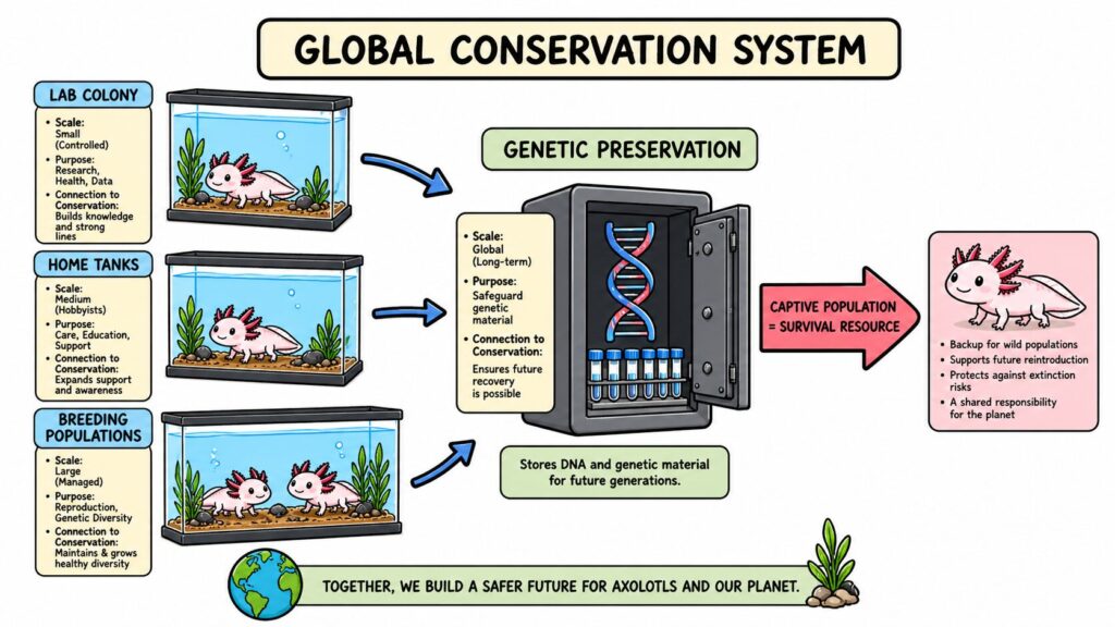 the role of captive axolotls in conservation